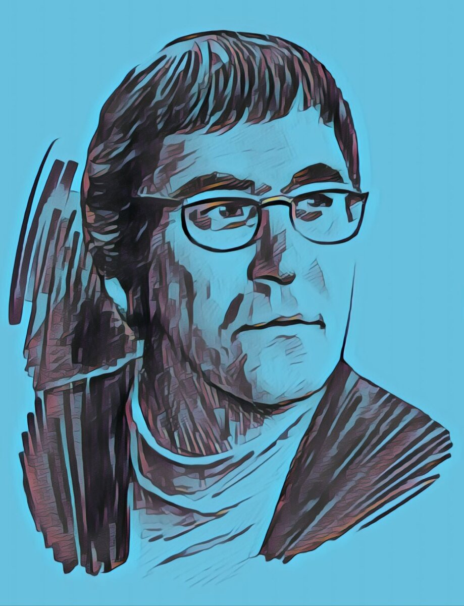 Сергей Иванович Павлов, 1984. Фото из личного архива фантаста. Предоставлено проекту "Лунная радуга". Обработка Игорь Никишин, 2020.