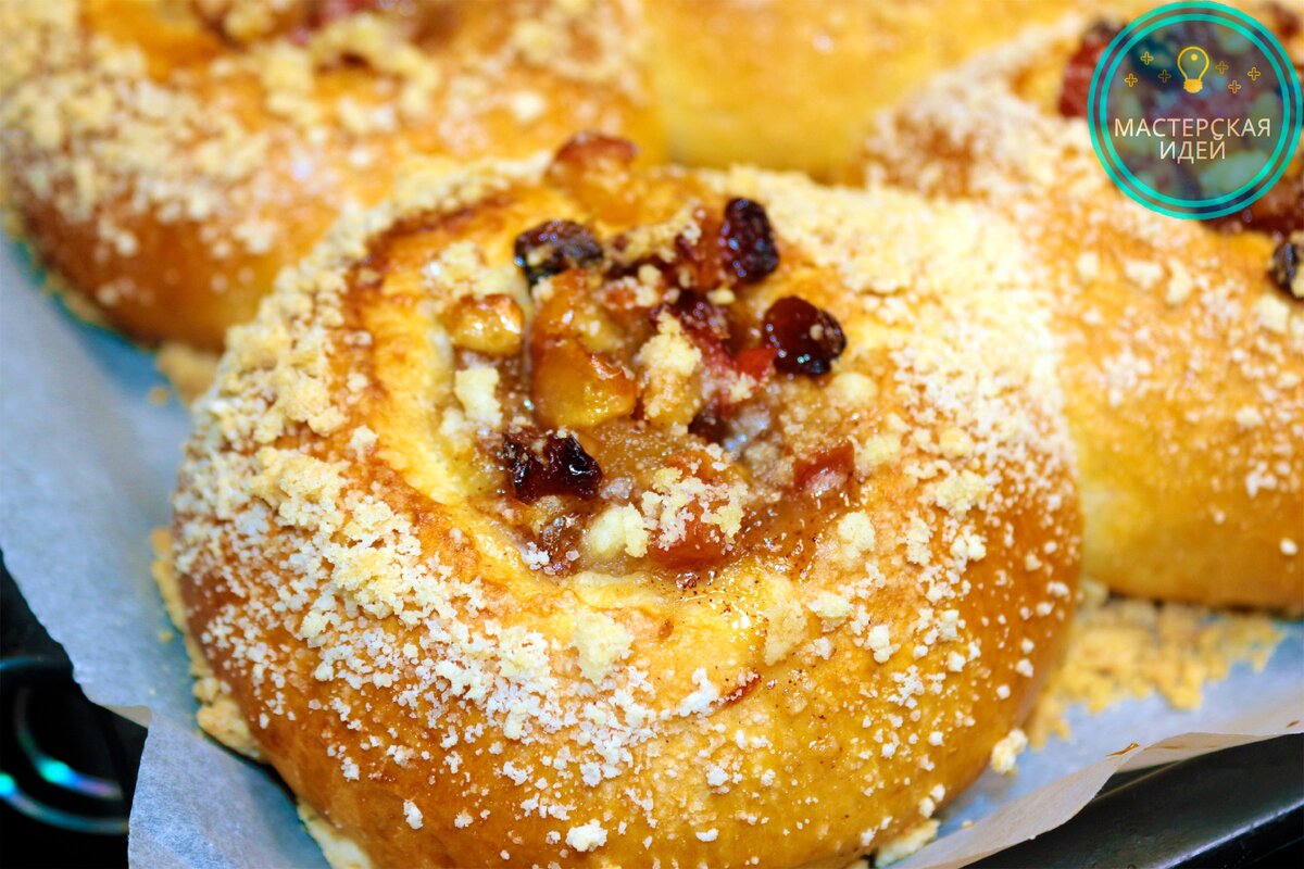 Пуховые булочки к чаю. Фото автора Дзен канала "Мастерская идей"
