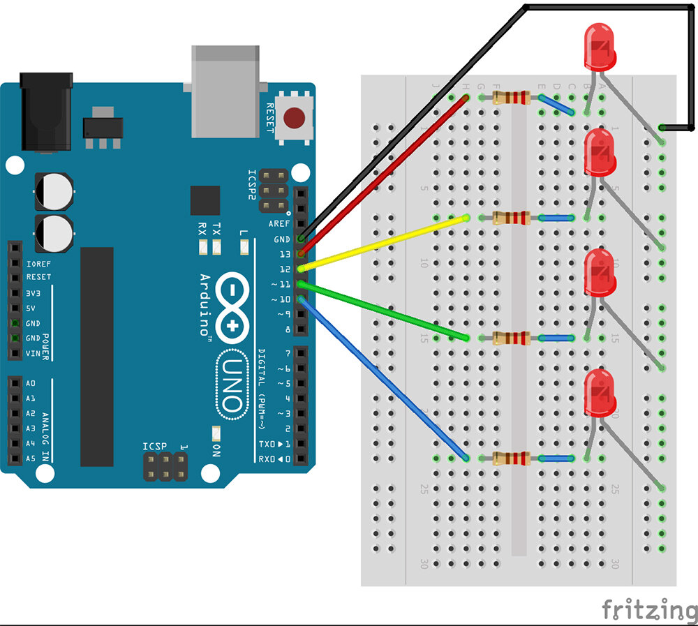 Светодиод ардуино схема подключения