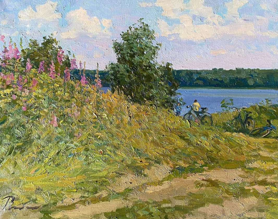Фотография картины И. Рыбаковой "Жаркое утро" (из открытых источников)