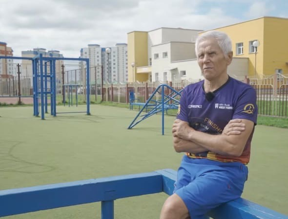 79-летний спортсмен Леонид Яковлевич