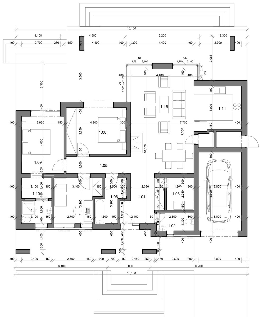 Планировка этажа - Проект дома - N-133