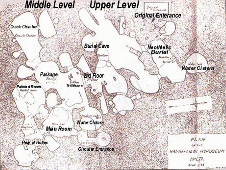 План гипогея, составленный Фемистоклом Заммитом.