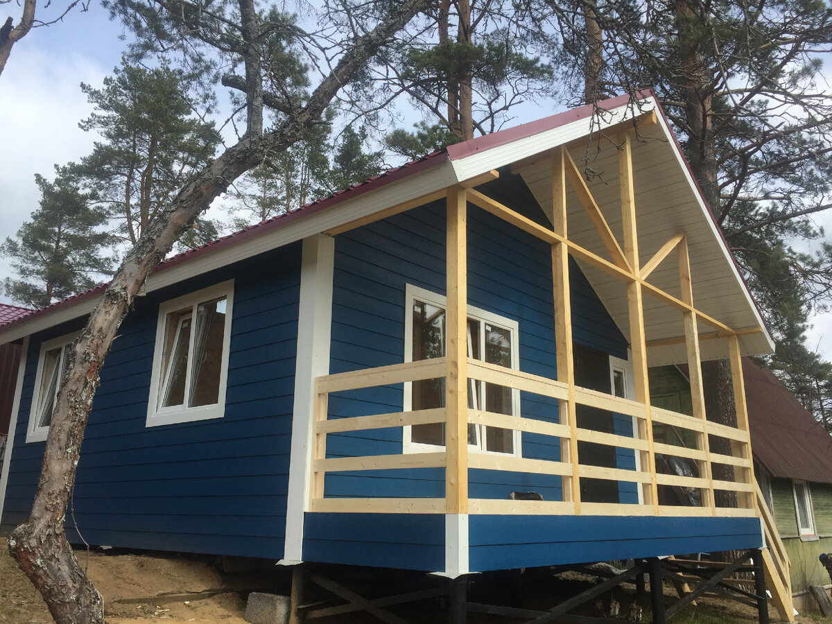 Дачный дом с лофтом 6х7,5