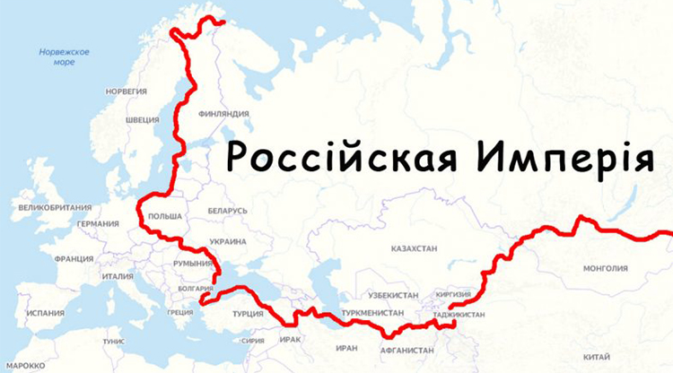 Карта РИ с новыми присоединенными территориями 