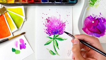 Как рисовать цветы акварелью? Техника лессировки