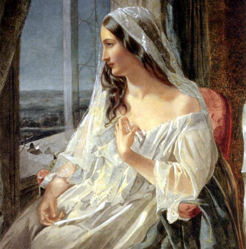 "У окна", худ. Дж. Симмонс