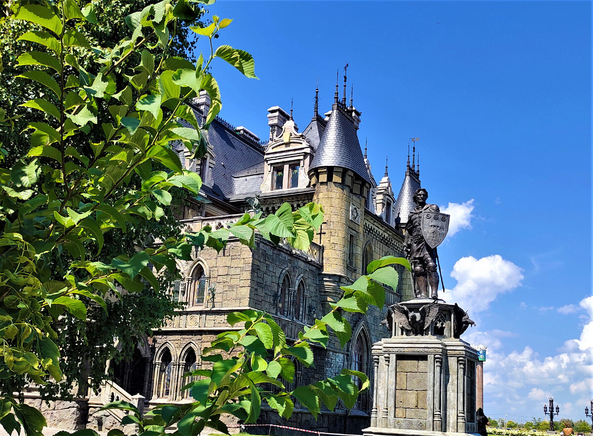 Замок, вид с территории Ставропольской районной больницы, прямо за которой и находится замок