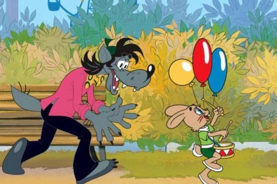     «Ну, погоди, Заяц...пока я бабушку через дорогу переведу». Фото: кадр из мультфильма