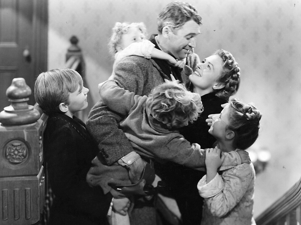 Кадр из фильма «Эта замечательная жизнь», 1946 год, режиссер Фрэнк Капра