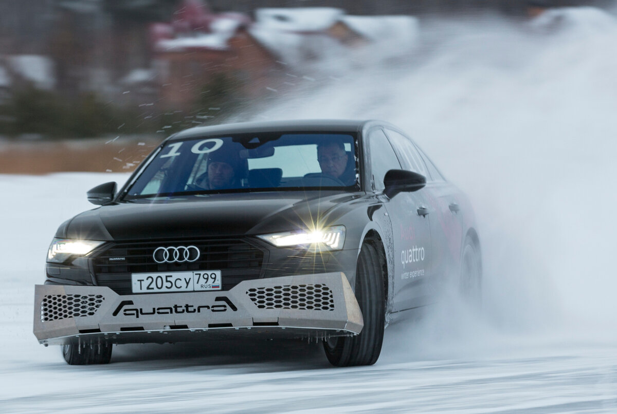 Ауди А6 - очень даже зимний автомобиль.