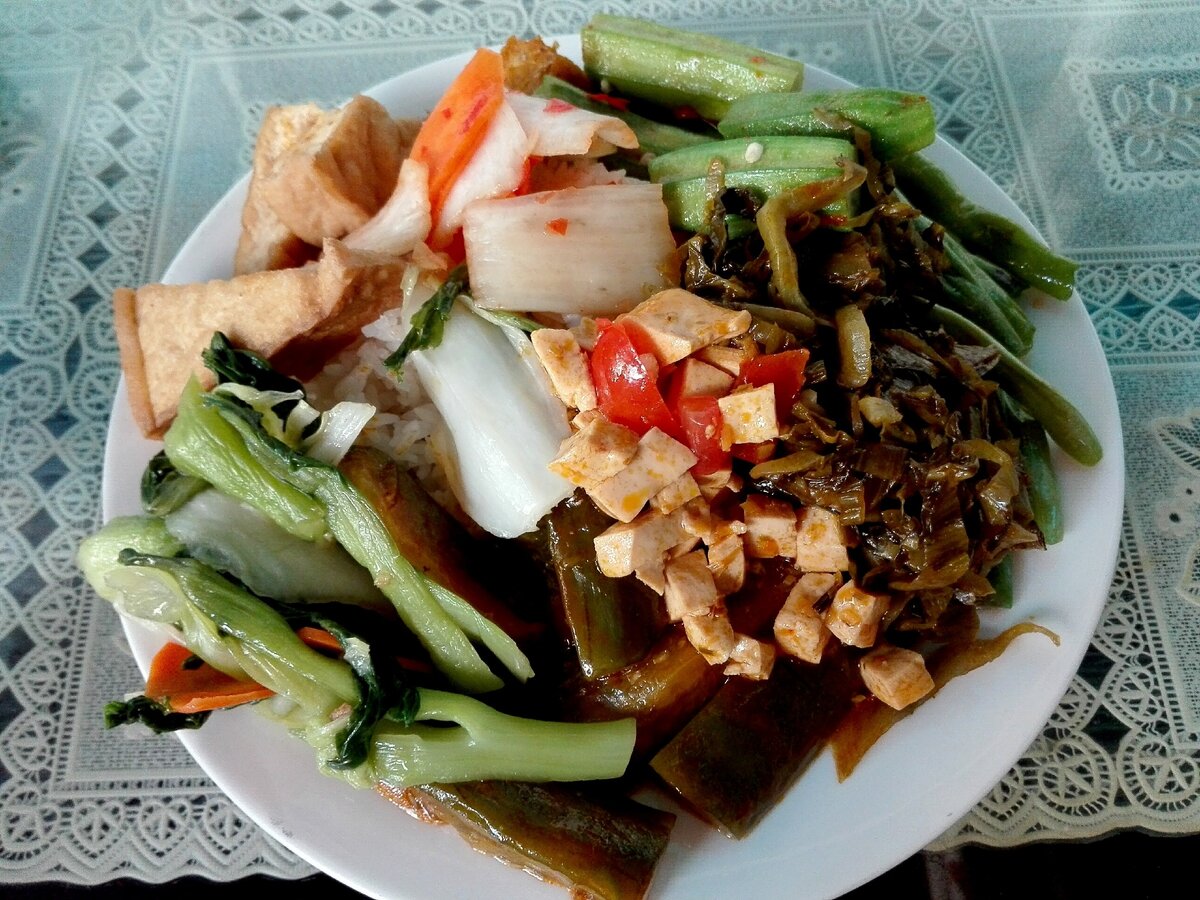 Тофу с овощами