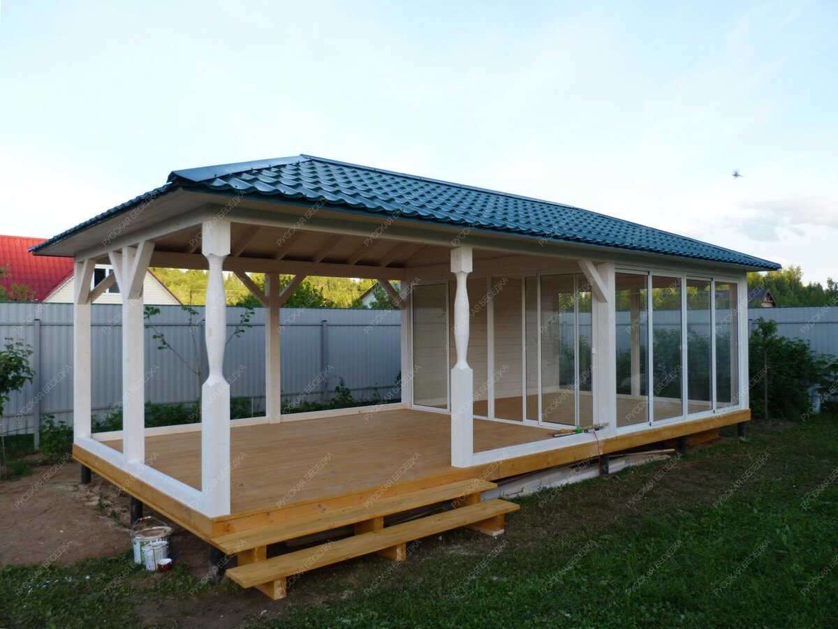 Застекленная беседка БОЛЬШОЙ ОАЗИС