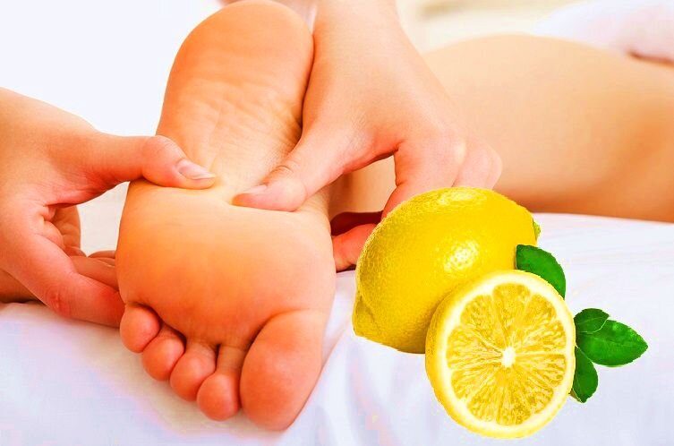Лимонная ванна для ног
