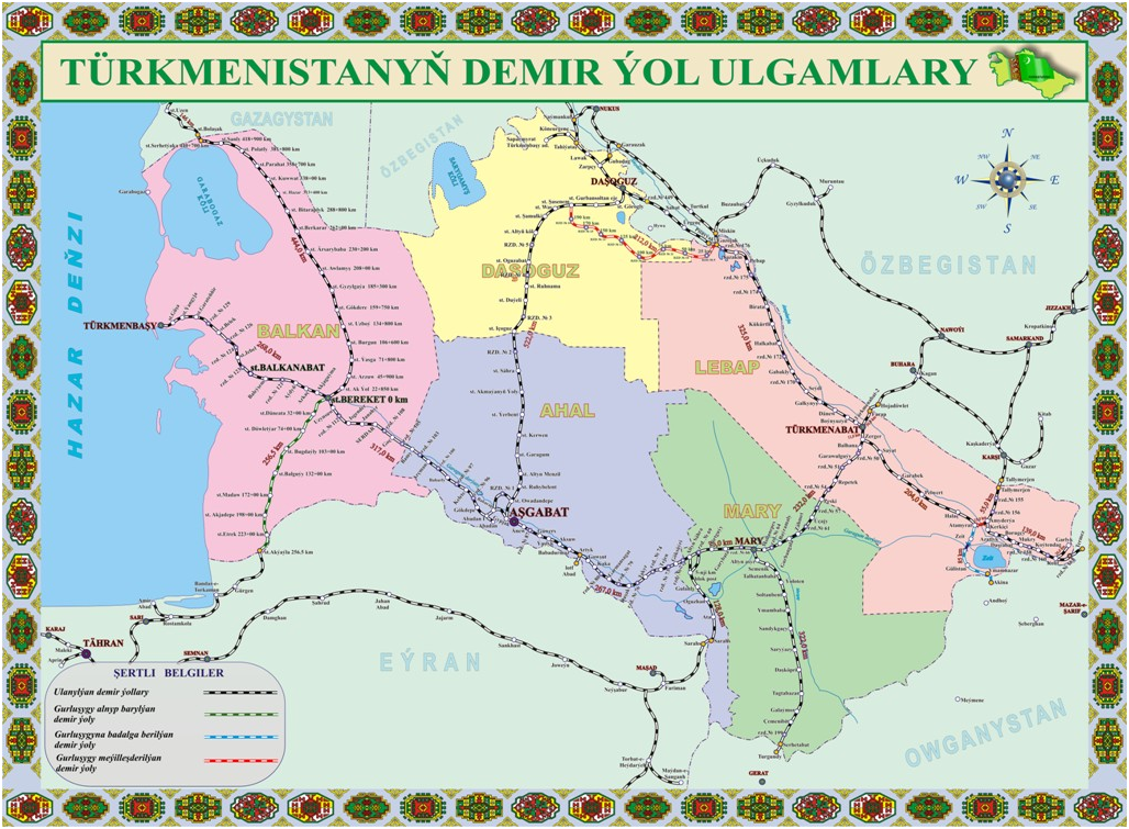 Казахстан туркменистан иран. Карта ЖД Туркмении. Железные дороги Туркменистана карта. Карта ЖД дорог Туркмении. Схема железных дорог Туркменистана.