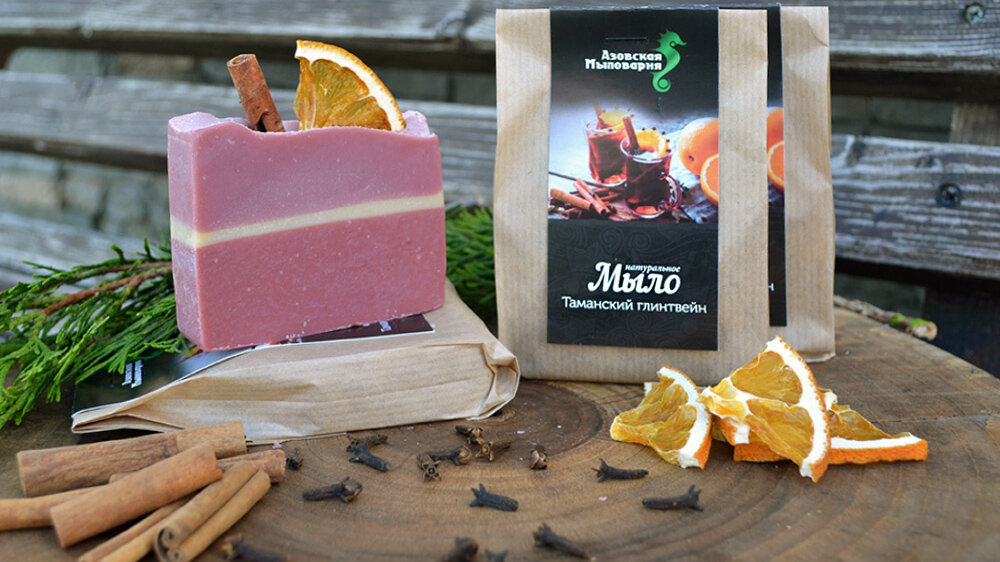 Мыло "Таманский глинтвейн" Азовской мыловарни