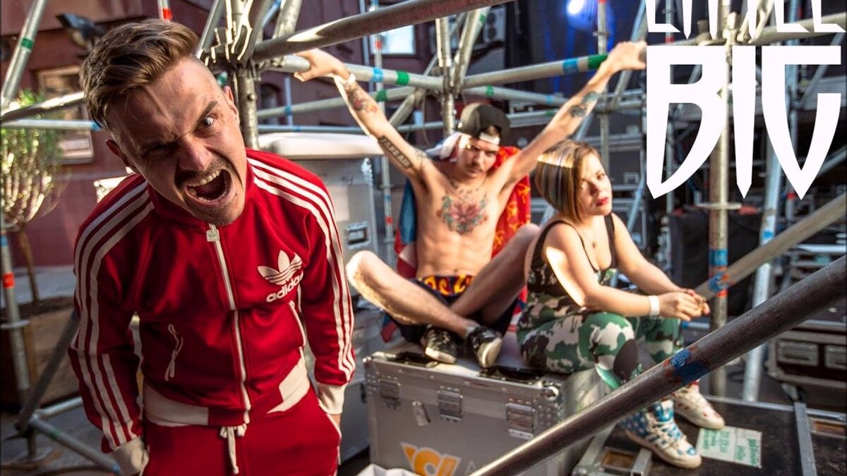Фотография участников группы Little Big (неполный состав).