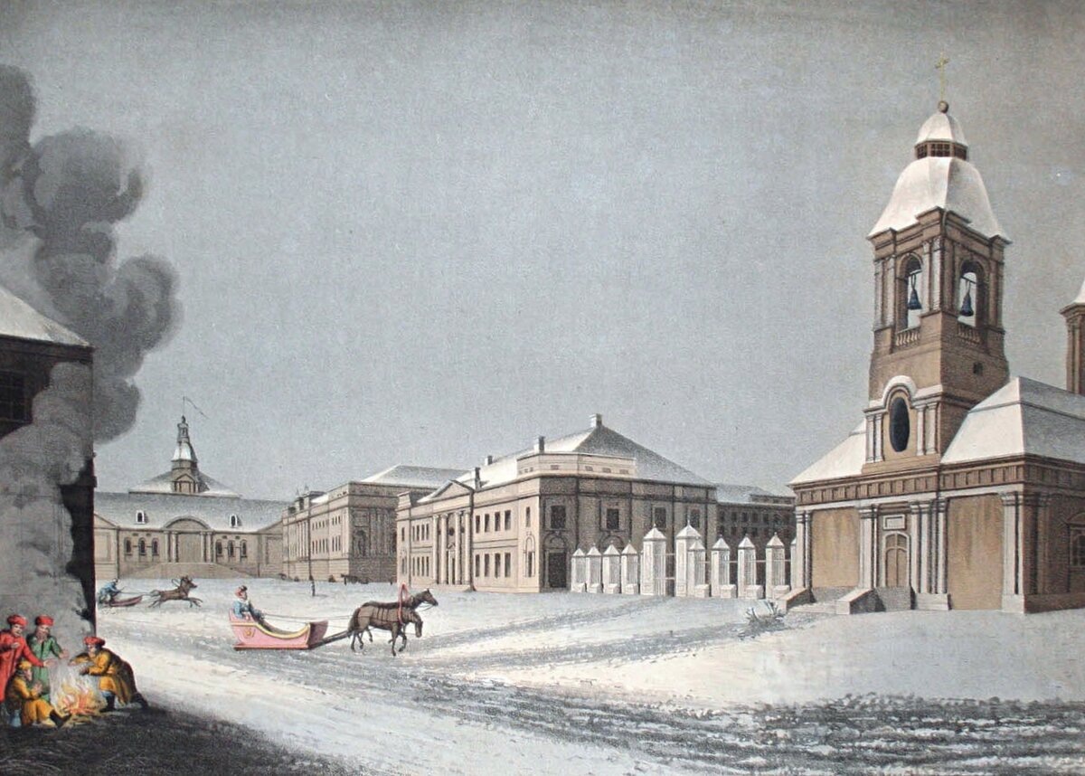 Арсенал и Литейный двор. Рисунок 1780 года