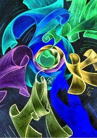 Авторские картины из цикла "Религия"