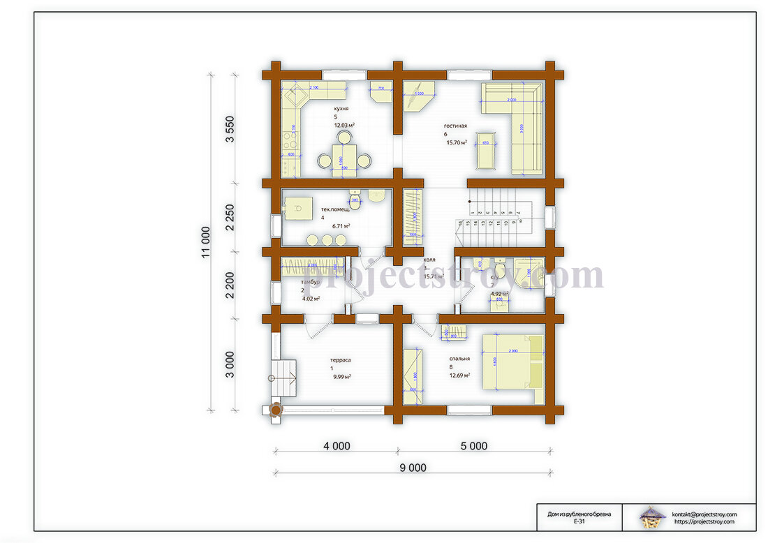 план загородного дома