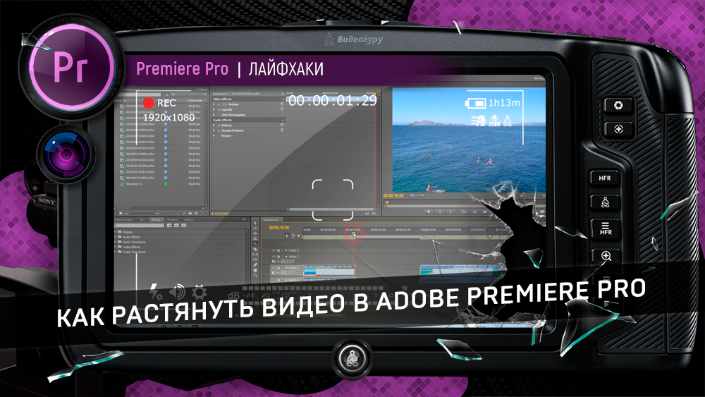 Как растянуть картинку в adobe premiere pro