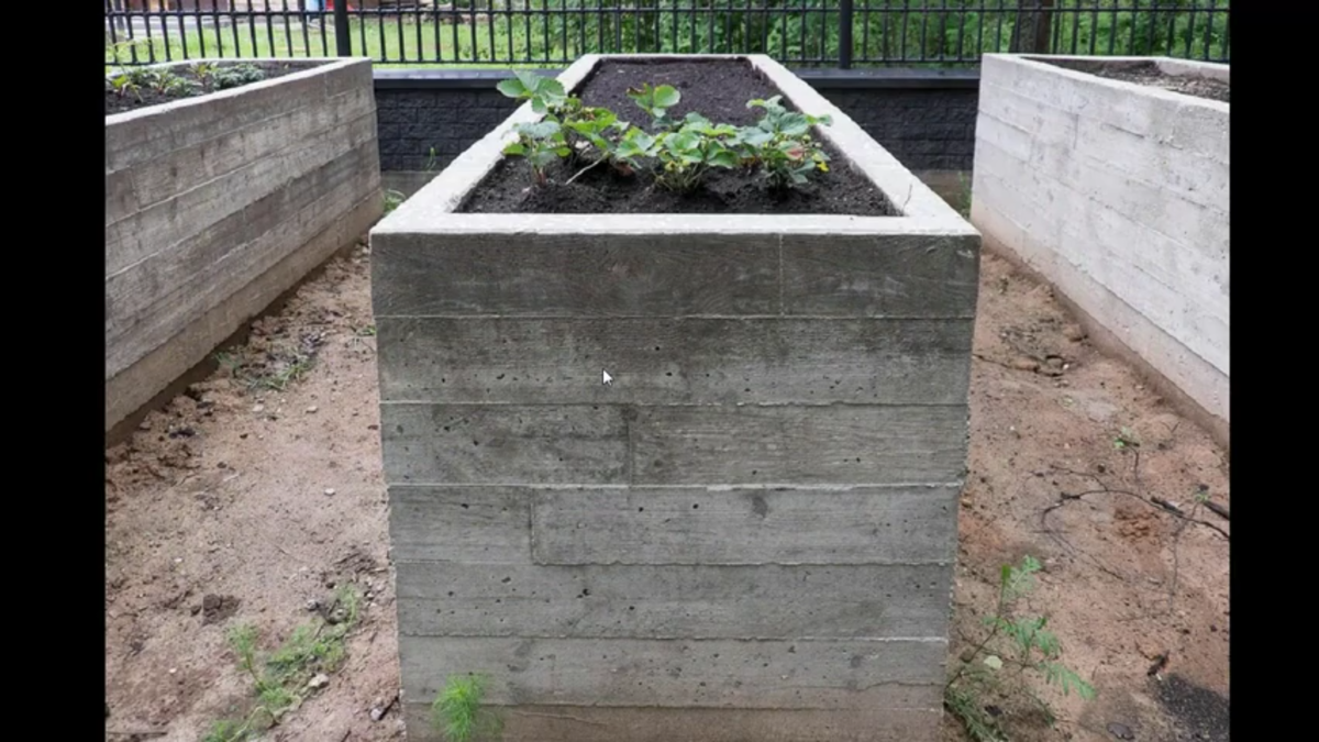 Ограничения из бетона 