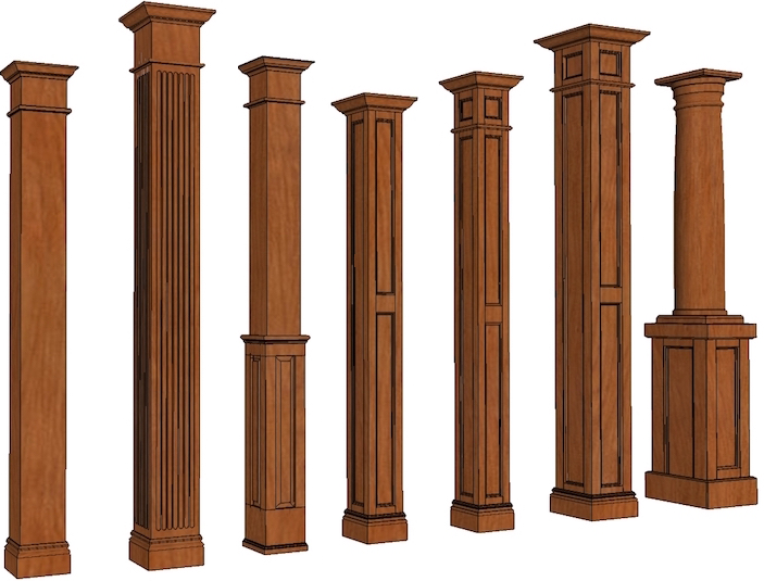 Как правильно сделать колонны из мрамора?