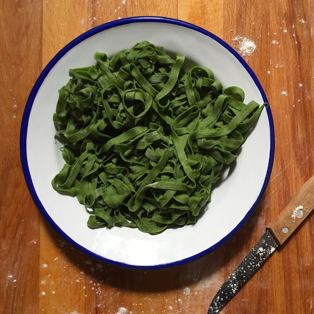 шпинатная паста