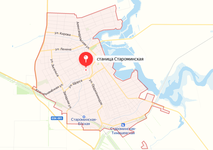 Ленинградская краснодарского карта