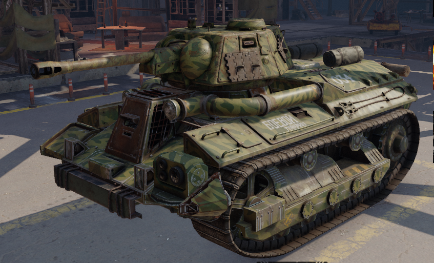 Танк "Восставший", авторский скрин из игры Crossout