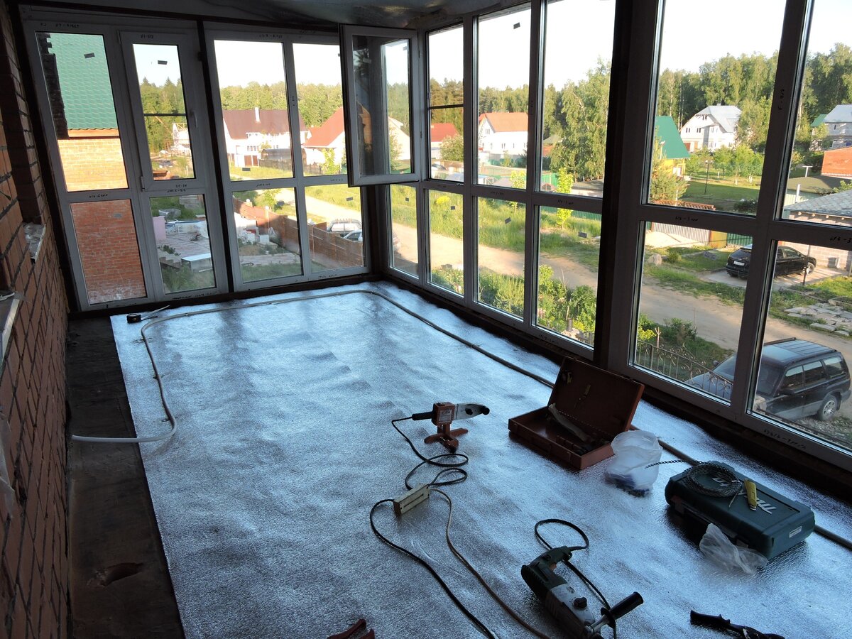 Две дублирующие системы тёплого пола