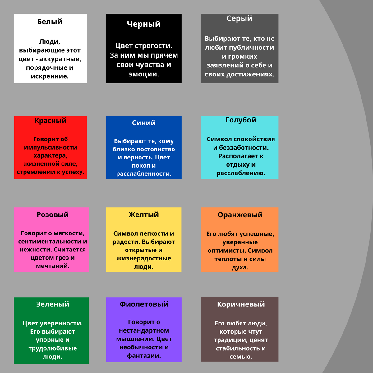 Как узнать любимые. Психология цвета. Выбор цвета в психологии. Характер человека по цвету. Какие цвета что означают в психологии.