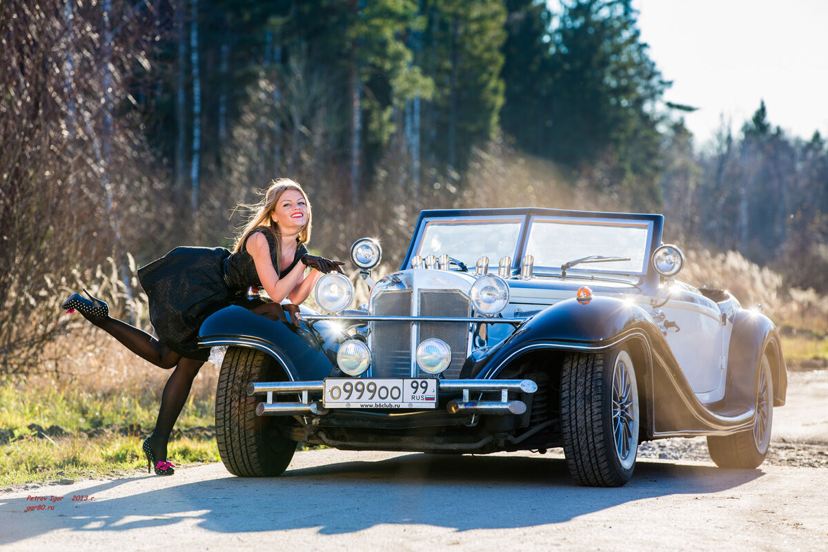 Фотосессия с ретро-автомобилем. Автор Петров Игорь photographer-balashiha.ru