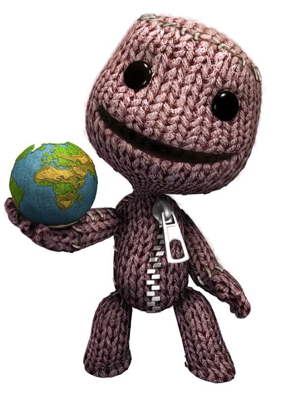 Фото взято из открытых источников. Персонаж из Little  big planet .