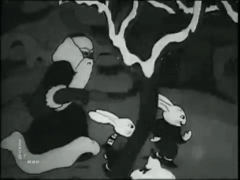 Кадр из мультфильма "Дед Мороз и Серый волк" 