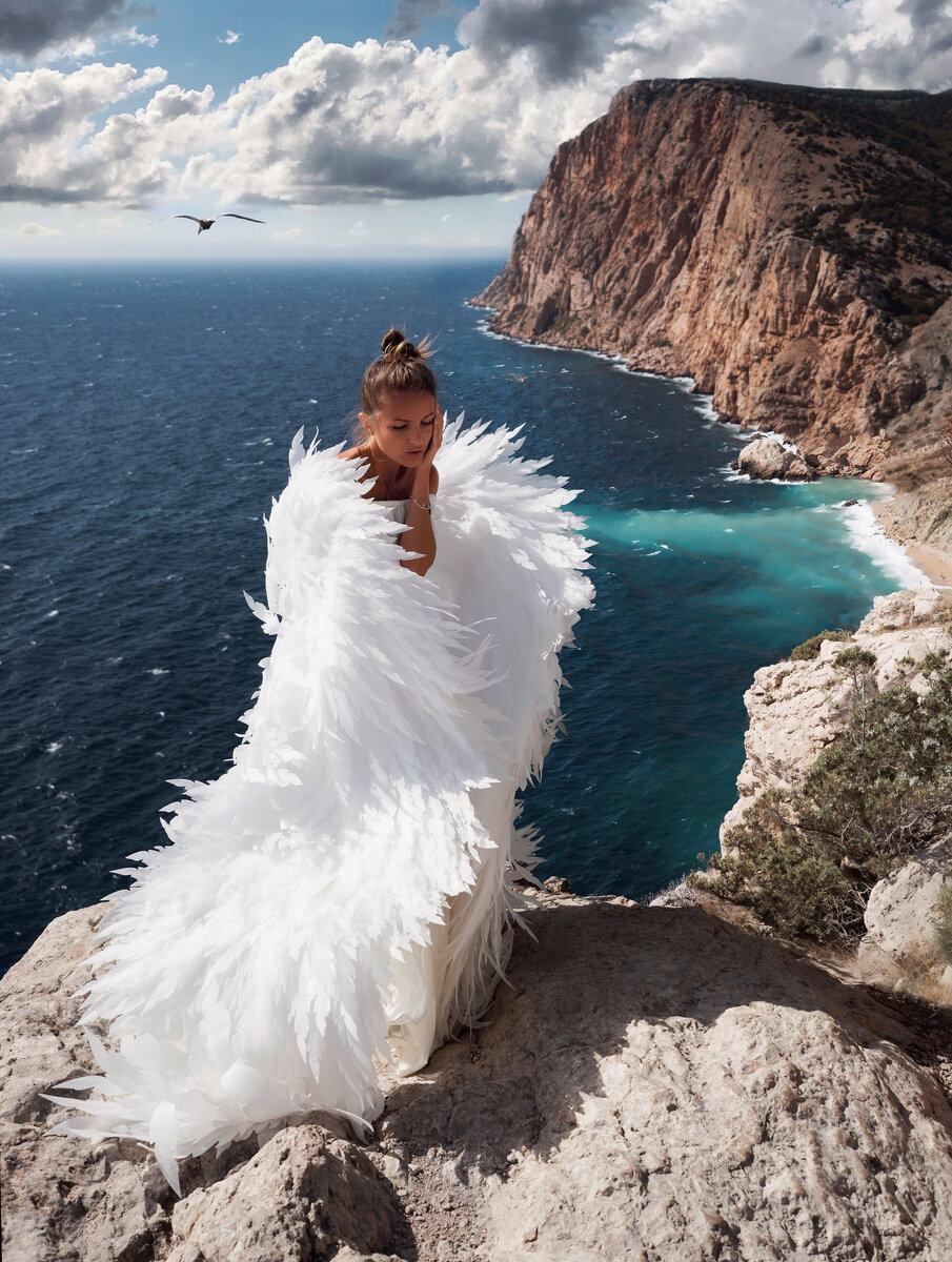 Александра Лебедева на пляже Васили // Фото из личного архива блогера