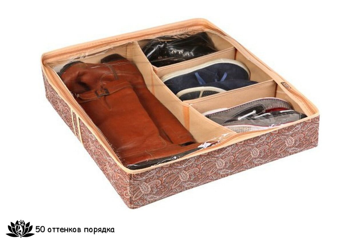 Хранить обувь лучше в контейнерах с прозрачным верхом, чтоб не забыть потом, что и где находится