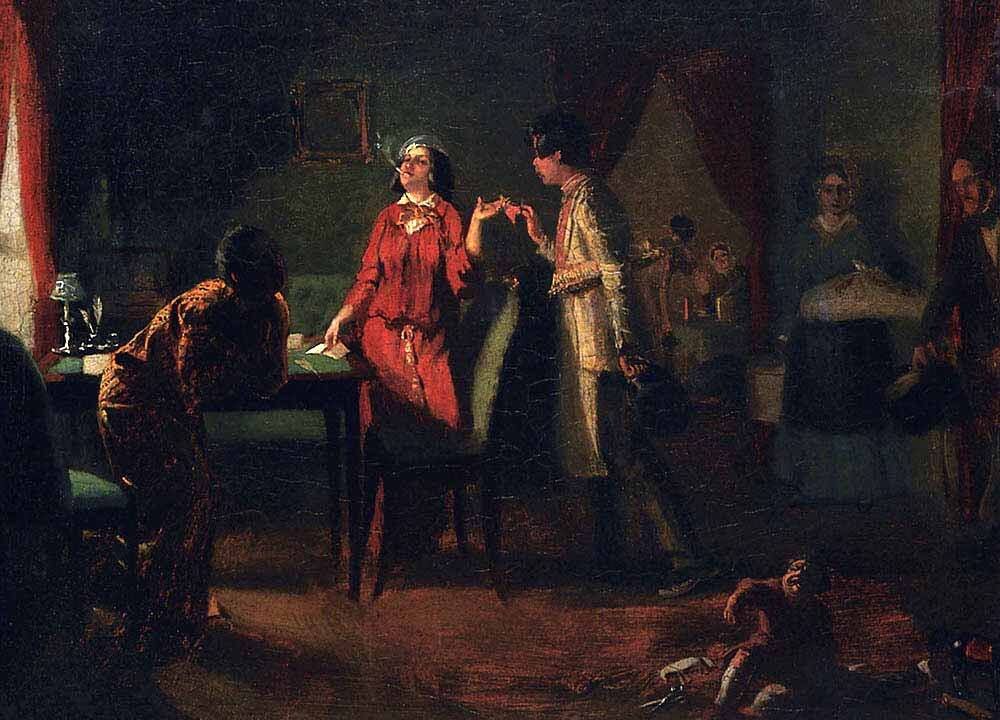 "Жена-модница "Львица"" Павел Андреевич Федотов 1849 год (Яндекс.Картинки)