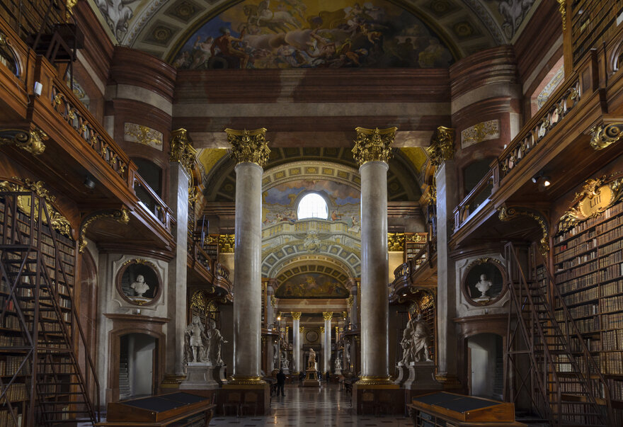 Австрийская национальная библиотека в Вене. Фото из фото-банка Австрийского Представительства по Туризму.