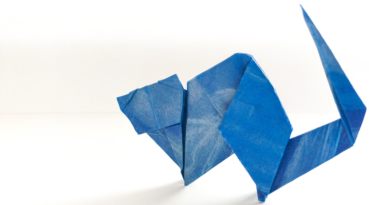 Оригами кошка