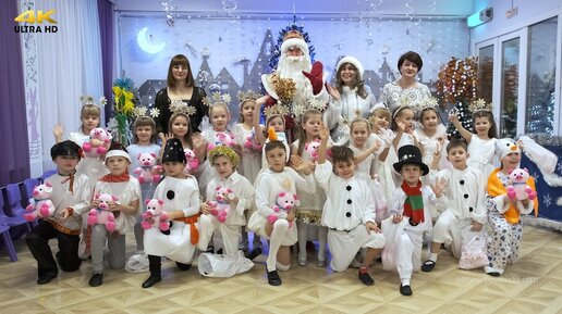 Новогодний утренник в детском саду. Детская видеосъемка СПб