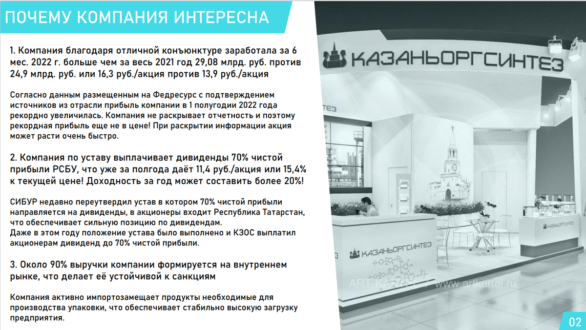 Почему я купил обыкновенные акции Казаньоргсинтез?