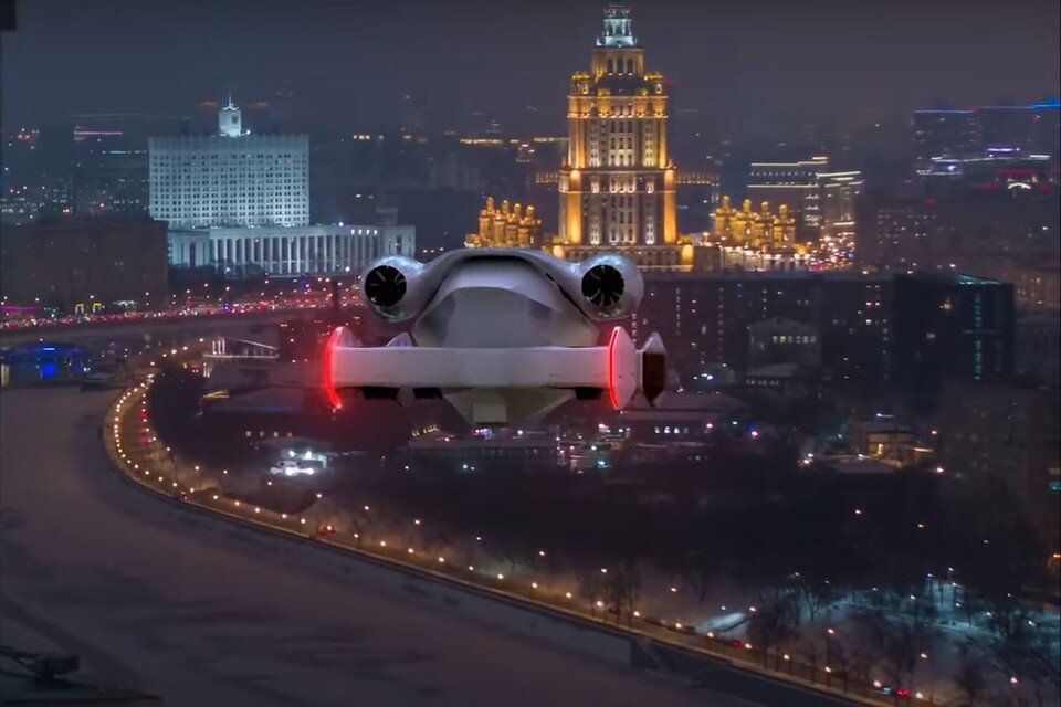     Возможно, такие кадры вскоре не будут восприниматься как фантастические. Фото: Стоп-кадр с видео, предоставленного компанией HOVER