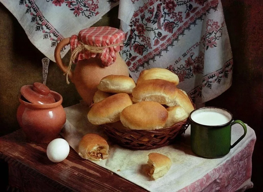 Художник Павел Попов. Бабушкины пирожки. Из открытых источников.