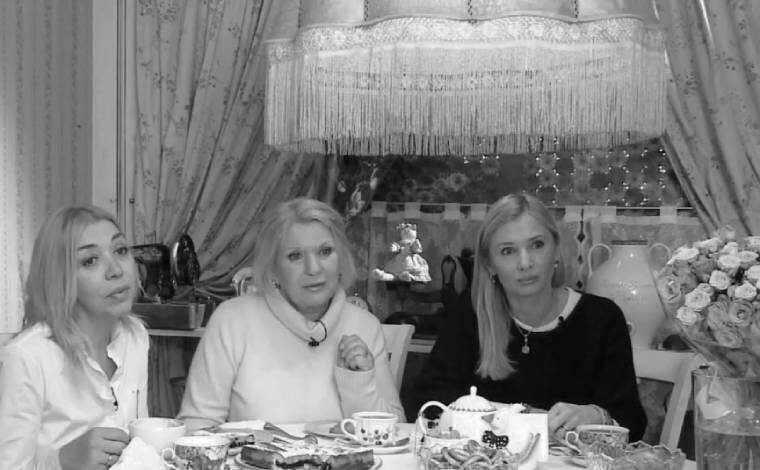 Кадр из передачи "Доброе утро" (Галина Польских с дочерьми)