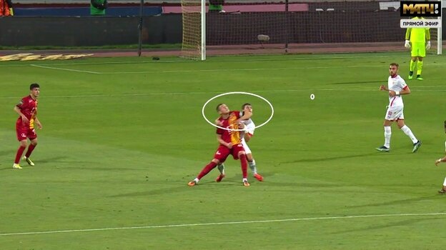    «Арсенал» — «Алания».Скриншот трансляции