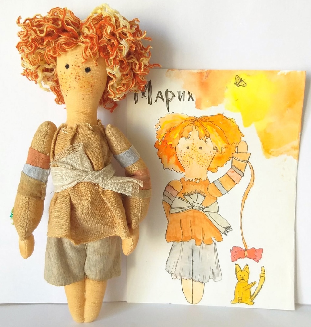 Марик и открытка с ним