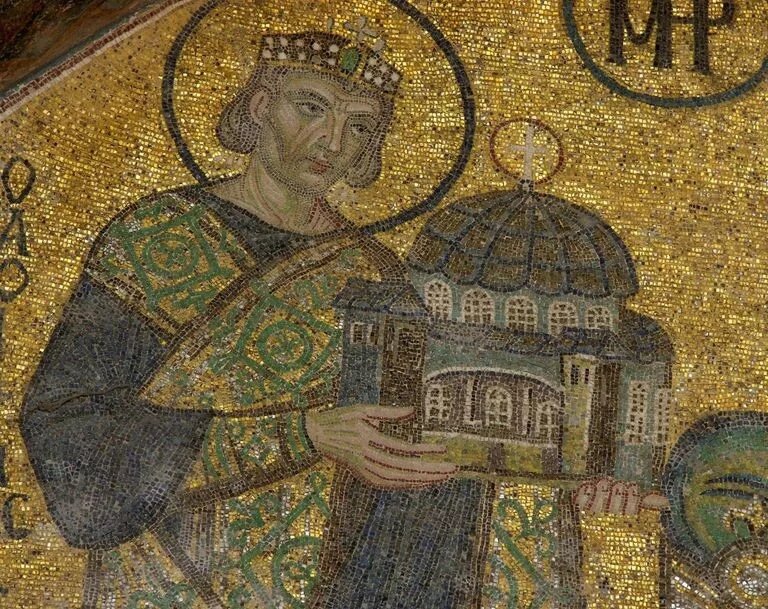 Константин Мономах - мозаика в храме св. Софии