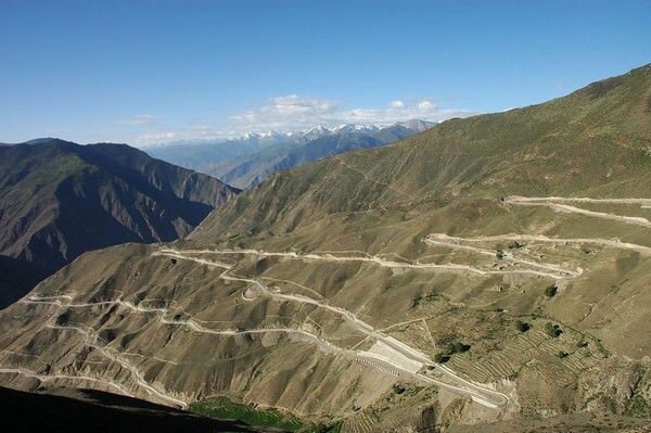 Sichuan Tibet Highway in China.