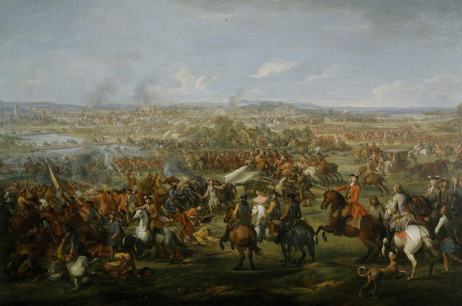 Атака при Бленхейме 13 августа 1704 года.